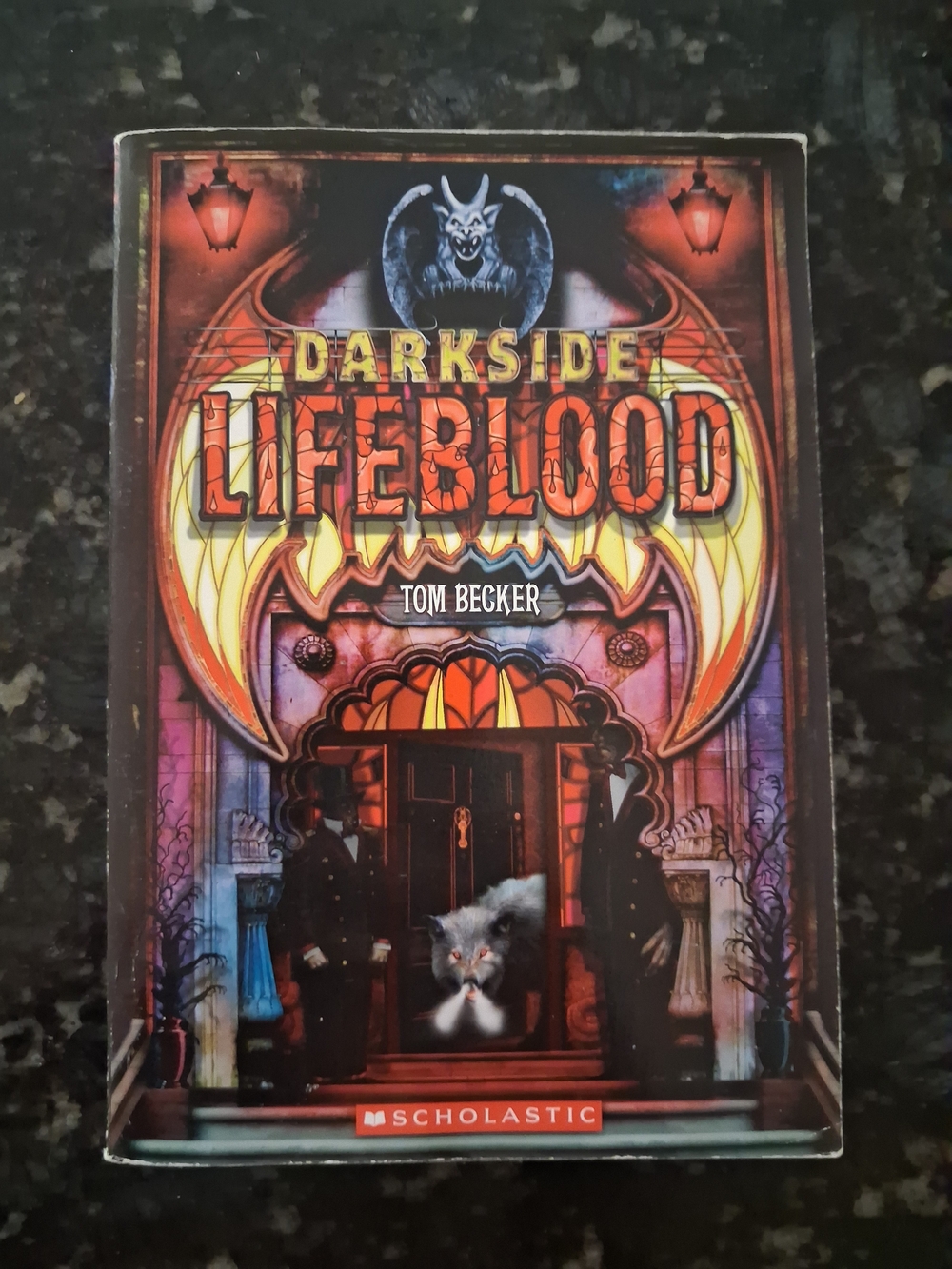 Scholastic Darkside Lifeblood Book — Red, Orange, Black